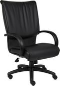 Black Faux Leather Management and Conference Room Office Chair