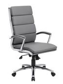 Modern High Back Gray Executive and Conference Room Chair