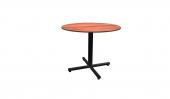 36 Inch Round Conference Table - (Cherry / Black)