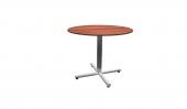 36 Inch Round Conference Table - (Cherry / Silver)
