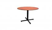 42 Inch Round Conference Table - (Cherry / Black)