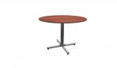 42 Inch Round Conference Table - (Cherry / Silver)