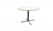 42 Inch Round Conference Table - (Gray / Silver)