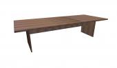 8 Person Modern Walnut Rectangular Conference Table