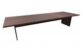 10 Person Dark Walnut Rectangular Conference Table