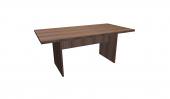 6 Person Modern Walnut Rectangular Conference Table