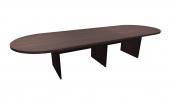 12 FT Dark Walnut Racetrack Conference Table