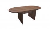 6 FT Modern Walnut Racetrack Conference Table