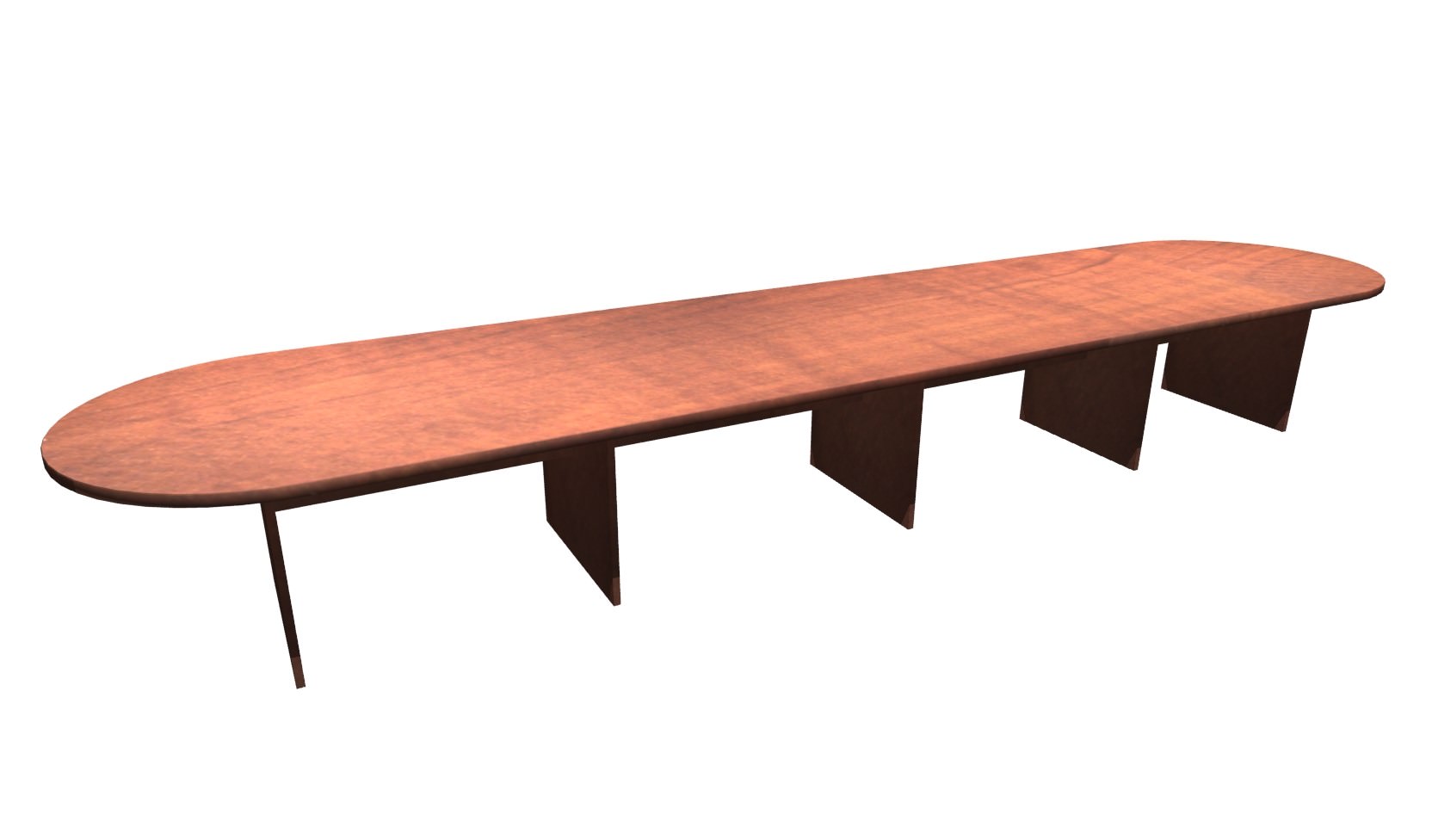 18 FT Cherry Racetrack Conference Table