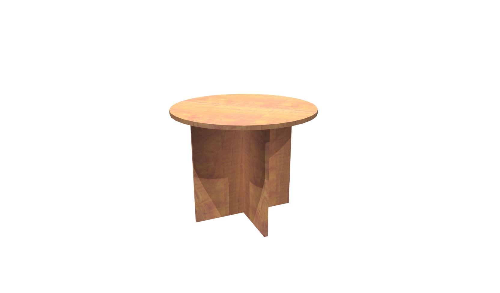 36 Inch Honey Round Conference Table