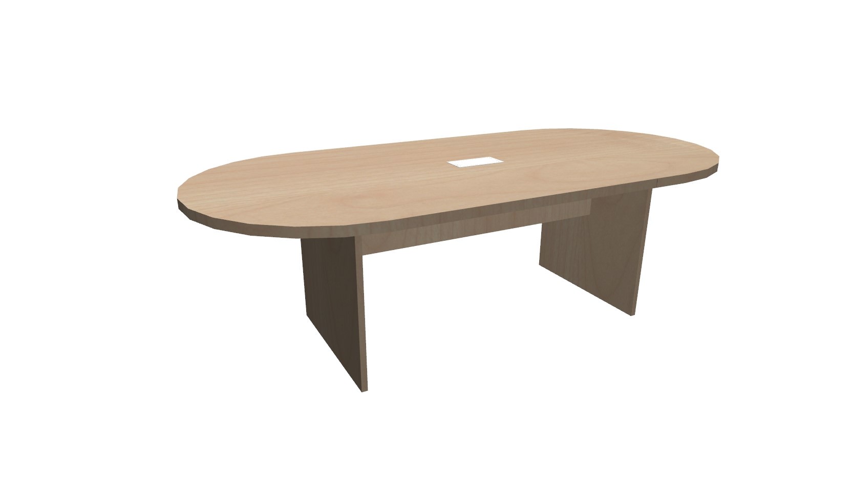 8 FT Maple Racetrack Conference Table