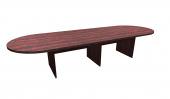 12 Person Mahogany Racetrack Conference Table