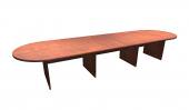 14 FT Cherry Racetrack Conference Table