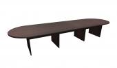 14 FT Espresso Racetrack Conference Table