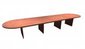 16 FT Cherry Racetrack Conference Table