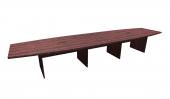 16 FT Mahogany Boat Shaped Conference Table