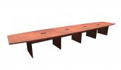 16 Person Cherry Boat Shaped Conference Table