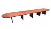 20 FT Cherry Racetrack Conference Table