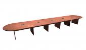 22 FT Cherry Racetrack Conference Table