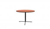 42 Inch Round Conference Table - (Cherry / Black)