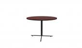 42 Inch Round Conference Table - (Mahogany / Black)