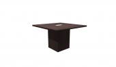 4 Person Espresso Square Conference Table