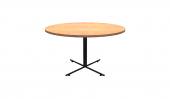 48 Inch Round Conference Table - (Honey / Black)