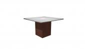 48 Inch Square Conference Table - (White / Cherry)