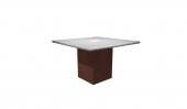 4 Person Square Conference Table - (White / Cherry)