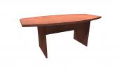 6 FT Cherry Boat Shaped Conference Table