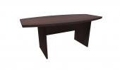 6 FT Espresso Boat Shaped Conference Table