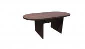 6 FT Espresso Racetrack Conference Table