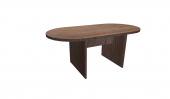 6 FT Modern Walnut Racetrack Conference Table