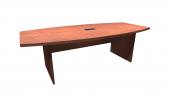 8 Person Cherry Boat Shaped Conference Table