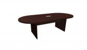 8 FT Espresso Racetrack Conference Table
