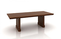Traditional Conference Table with Panel Legs